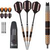 ABC Darts 19021030 Unisex Adult Darts - Black, Orange, Silver, 30 view 1