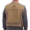 SJK Strike Fishing Vest, 12 Pockets, Neoprene Comfort Collar, Mesh Body, Rod Holder, Quick Dry Material & More, Medium Khaki view 2
