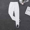 FEESHOW Kids Boys Girls Ballet Dance Stirrup Tights Leggings Gymnastics Workout Sports Yoga Pants Stockings Pantyhose White 8-10 view 4