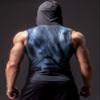 Red Plume Mens Sleeveless Hoodie Men/Gym Tank Tops Bodybuilding Sleeveless Workout Hoodie Muscle Cut Off Sweatshirt for Men (Blue, M) view 2
