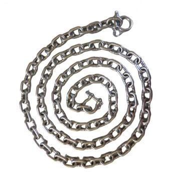 US Stainless Stainless Steel 316 Anchor Chain 5/16" or 8mm by 10' Long with Anti-Off Shackles Advanced Lock Ring Design