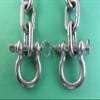 US Stainless Stainless Steel 316 Anchor Chain 5/16" or 8mm by 10' Long with Anti-Off Shackles Advanced Lock Ring Design view 2