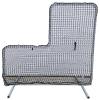 Professional L-Screen Baseball Safety Frame & Net Pitcher (7' x 7' L-Screen #42/60ply) view 1