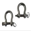 US Stainless Stainless Steel 316 Anti-Off Bow Shackle with Locking Ring (2 Piece 3/8" 10mm Anti Off Bow Shackle) view 1