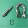 US Stainless Stainless Steel 316 Anti-Off Bow Shackle with Locking Ring (2 Piece 3/8" 10mm Anti Off Bow Shackle) view 2