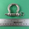 US Stainless Stainless Steel 316 Anti-Off Bow Shackle with Locking Ring (2 Piece 3/8" 10mm Anti Off Bow Shackle) view 3