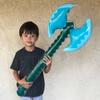 Inflatable Weapons - Diamond Swords, Axes & Hatchet - Mine Pixel Craft - Blow Up Party Favors - Gift Bags - Pool Parties - Costumes - for Boys & Girls - 6 Pack, 2 Each view 4