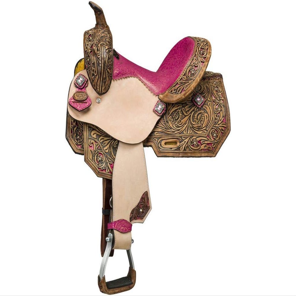 Silver Royal Youth Azalea Barrel Saddle 13