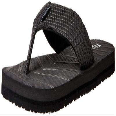 FLOJOS Men's Liam Flat Sandal, Gray, 7