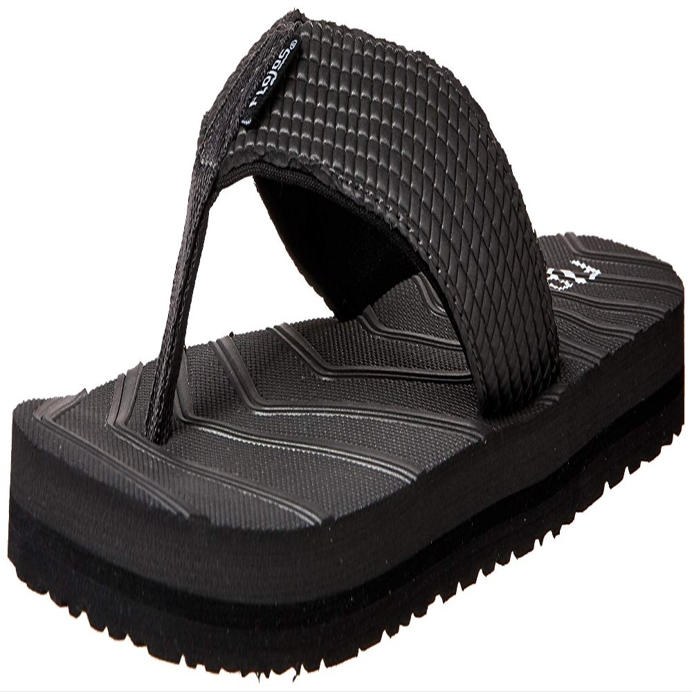 FLOJOS Men's Liam Flat Sandal, Gray, 7