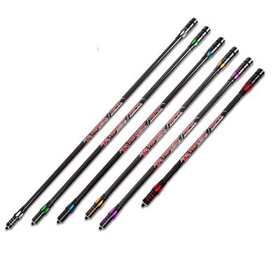 MILAEM 18 Inch 24 Inch 27 Inch 30 Inch 34 Inch Archery Bow Stabilizer Balance Bar Rod Main Rod Carbon Fiber Stabilizer Dampen Weight for Compound Bow Recurve Bow Accessory (Red, 27 inch)