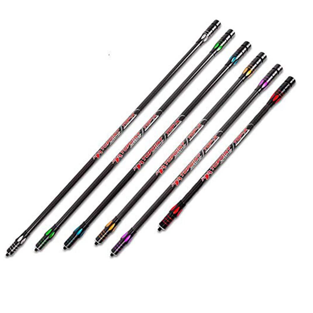 MILAEM 18 Inch 24 Inch 27 Inch 30 Inch 34 Inch Archery Bow Stabilizer Balance Bar Rod Main Rod Carbon Fiber Stabilizer Dampen Weight for Compound Bow Recurve Bow Accessory (Red, 27 inch)