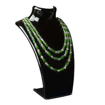 loinhgeo Mannequin Necklace Jewelry Pendant Display Stand Holder Neck Model Show Shelf Home Decor Black