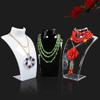 loinhgeo Mannequin Necklace Jewelry Pendant Display Stand Holder Neck Model Show Shelf Home Decor Black view 2