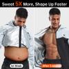 HOTSUIT Sauna Suit for Men Sweat Suits Gym Workout Exercise Sauna Jacket Zip, White, XL view 4