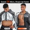 HOTSUIT Sauna Suit for Men Sweat Suits Gym Workout Exercise Sauna Jacket Zip, Gray, S view 4
