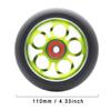 2Pcs 110mm Pro Scooter Wheels with Abec 9 Bearings Fit for MGP/Razor/Lucky Envy/Vokul Pro Scooters Replacement Wheels (Green) view 2