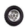 L-faster 9x3.50-5 Air Wheel, Silver, 240mm Diameter, 70mm Width, Aluminium Alloy Hub, Rubber Tyre, Compatible with Scooter, Mountain Skateboard, Off-Road Scooter Wheel view 1