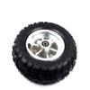 L-faster 9x3.50-5 Air Wheel, Silver, 240mm Diameter, 70mm Width, Aluminium Alloy Hub, Rubber Tyre, Compatible with Scooter, Mountain Skateboard, Off-Road Scooter Wheel view 2