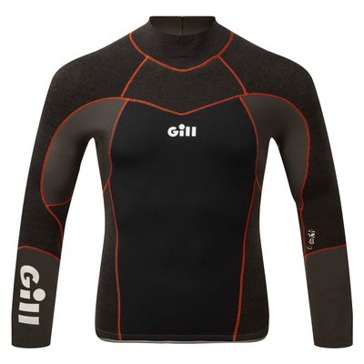 Gill Mens ZenTherm Thermal Neoprene Top for Watersports, Sailing, Boardsports, Stand Up Paddleboard, Kayaking, Windsurfing Black