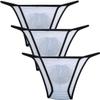 Jaxu 3-Pack Sexy Men's Soft Smooth Silky Bulge Bikini Contoured Pouch Briefs Underwear view 1
