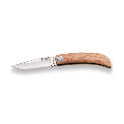 Joker Pocket Knife Pointer NE66 with Oak Wood Handle, MOVA Blade 3.74 inches, 90 gr, Fishing Tool, Hunting, Camping and Hiking