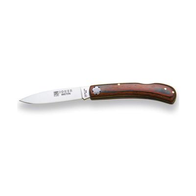 Joker Handmade Pocket Knife Breton NR42 Handle of red Wood and Blade 2.95 inches MOVA, Fishing Tool, Hunting, Camping and Hiking