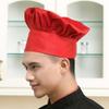 Hyzrz Chef Hat Set of 6 PCS Pack Adult Adjustable Elastic Baker Kitchen Cooking Chef Cap (Red) view 3