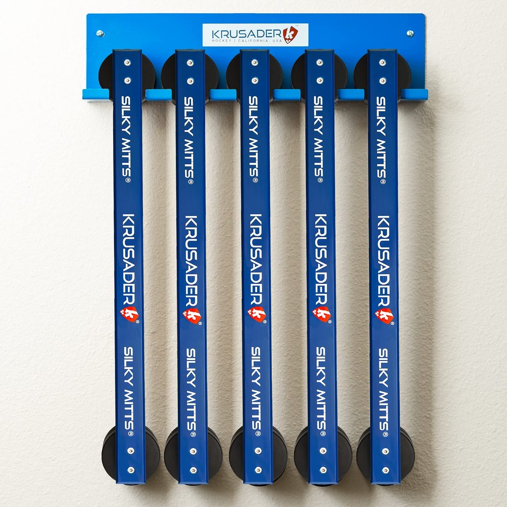 Krusader Combo: 5 Silky Mitts Stick Handling Trainers with Hanging Rack