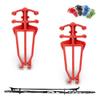 Bagdent Cross Country Skis and Poles Holder  1 Pair, Universal Nordic Ski Pole Carrier (Red)