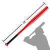 Tuggui Baseball Bat Steel with Carrying Bag (28 in, Red) view 2