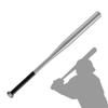 Tuggui Baseball Bat Steel with Carrying Bag (21 in, Silver) view 4