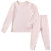 JWWN Kids Winter Thermal Underwear Long Johns Set Toddler Boys Pajamas Warm Base Layer Set (Beige,2T)