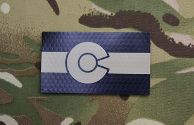 BritKitUSA Infrared Colorado State Flag Patch CO IR US Army Navy Seal NSWDG DEVGRU Cag