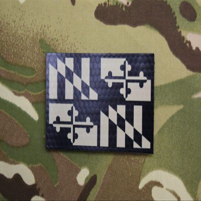 BritKitUSA Infrared Maryland State Flag Patch MD IR US Army Navy Seal NSWDG DEVGRU Cag