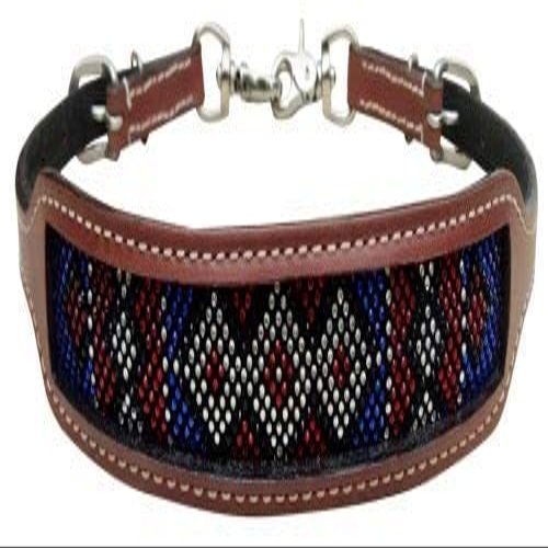 Showman Wither Strap w/Red, White & Blue Rhinestone Diamond Design