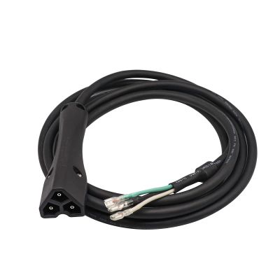 Drive-up 48-Volt Golf Cart Charger Plug 3-Pin Triangle Handle Connector with Wire Fits EZGO RXV 604321, 611219 (Charger Plug with Wire)