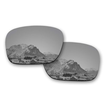 Puzzley Mirror Polarized Replacement Lenses for Oakley Ten X OO9128 Sunglasses - Silver Mirror Polarized
