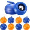 8 Pieces Mini Shuffleboard Pucks Tabletop Curling Game Pucks Replacement Shuffleboard Rollers Sliding Bead Games for Adults (Blue, Orange) view 1