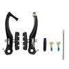 CNC Bicycle V Brake Set for Front/Rear Wheel, Cantilever Brakes with 55mm(L) Pads, Black,1 Piece view 1