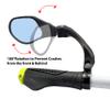 Hafny New Handlebar Bike Mirror, HD,Blast-Resistant, Glass Lens, HF-MR088LS (Left) (HF-M903B-FR01 (Handlebar Fitting One Pair, Blue Glass)) view 2