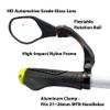 Hafny New Handlebar Bike Mirror, HD,Blast-Resistant, Glass Lens, HF-MR088LS (Left) (HF-M903S-FR01 (Handlebar Fitting One Pair, Silver Glass)) view 3