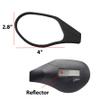 Hafny New Handlebar Bike Mirror, HD,Blast-Resistant, Glass Lens, HF-MR088LS (Left) (HF-M903S-FR01 (Handlebar Fitting One Pair, Silver Glass)) view 4