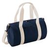 Unisex Travel Use Mini Barrel Bag Adults Sports Wear Gym Wear Hold All Mini Bag French Navy/Off White view 1