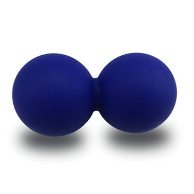 EliteShine Double Lacrosse Massage Ball for Myofascial Trigger Point Release & Deep Tissue Massagefor Physical Therapy, Muscle Relaxer, Acupoint Massage (Material: Silicon, Deep Blue)