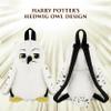 Harry Potter Mini Backpack, Hedwig Owl Plush Small Travel Bag Purse for Men and Women, Adjustable Shoulder Straps, White, 10 Inch view 3