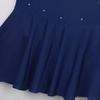 FEESHOW Girls Spakle Rhinestones Figure Ice Skating Dress Gymnastic Tank Leotard Ballet Dance Tutu Dress Navy Blue 6 view 4