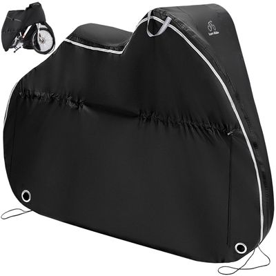 TeamObsidian Bike Cover - Outdoor Bike Storage, Bicycle Transportation or Travel Covers - Waterproof eBike Protection - For 1 to 3 Bikes - Heavy Duty Ripstop 300D Oxford Material