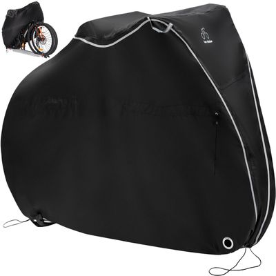 TeamObsidian Bike Cover - Outdoor Bike Storage, Bicycle Transportation or Travel Covers - Waterproof eBike Protection - For 1 to 3 Bikes - Heavy Duty Ripstop 300D Oxford Material