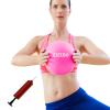 CIZEBO Pilates Ball 8 inch, Small Exercise Ball Between for Knees with Needle Pump for Core Workout & Physical Therapy Yoga PT, Pink view 1